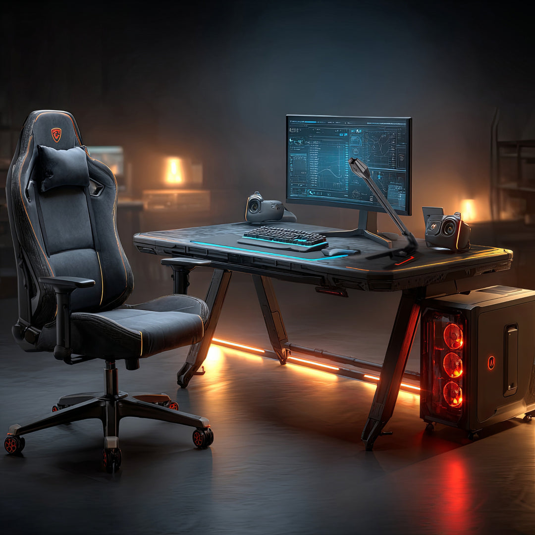 NanoRS RS710 Gaming Microphone Desktop Mic YouTube Streaming USB LED Backlight Windows