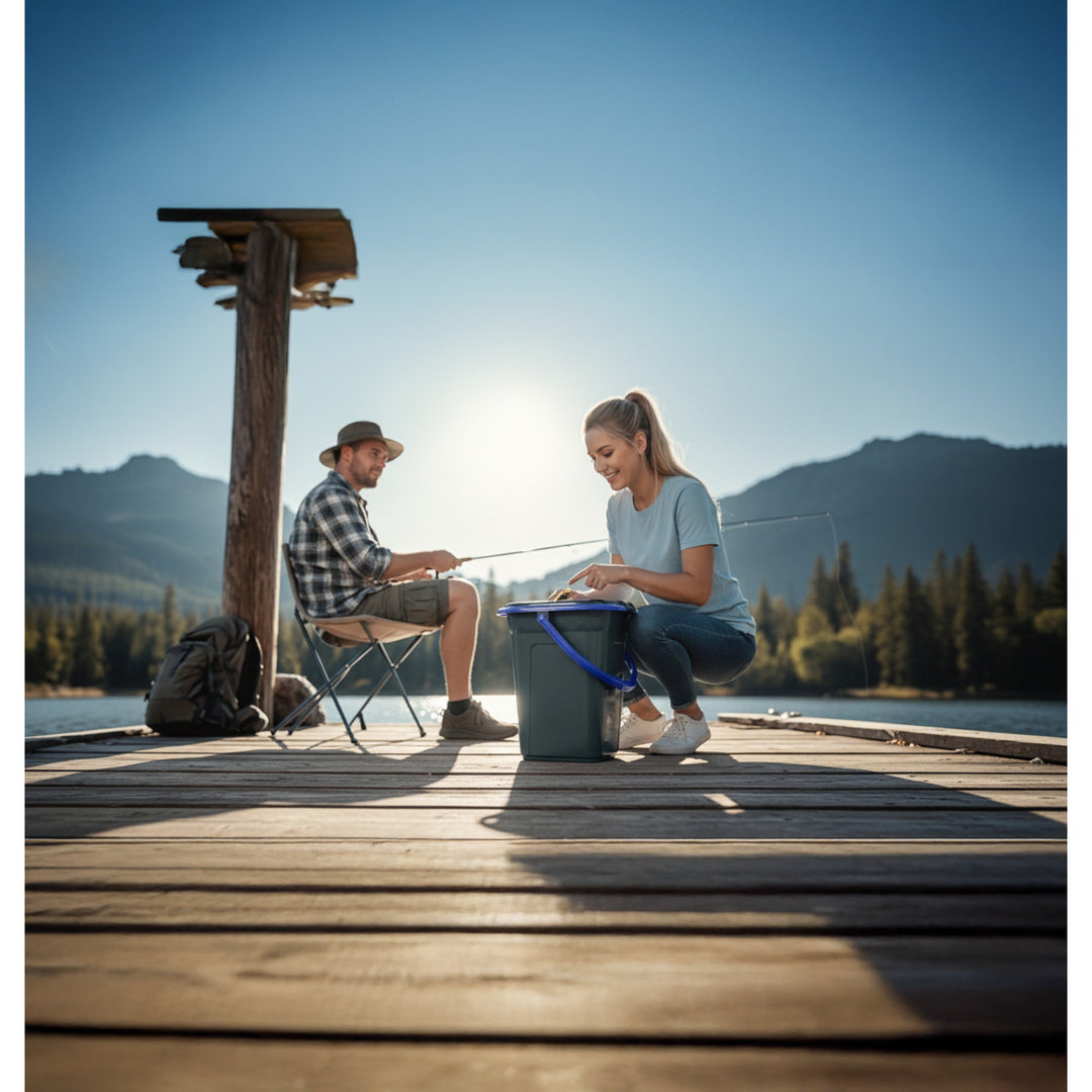 GreenBlue GB320BB Portable Travel Toilet Bucket 19L max. 120kg