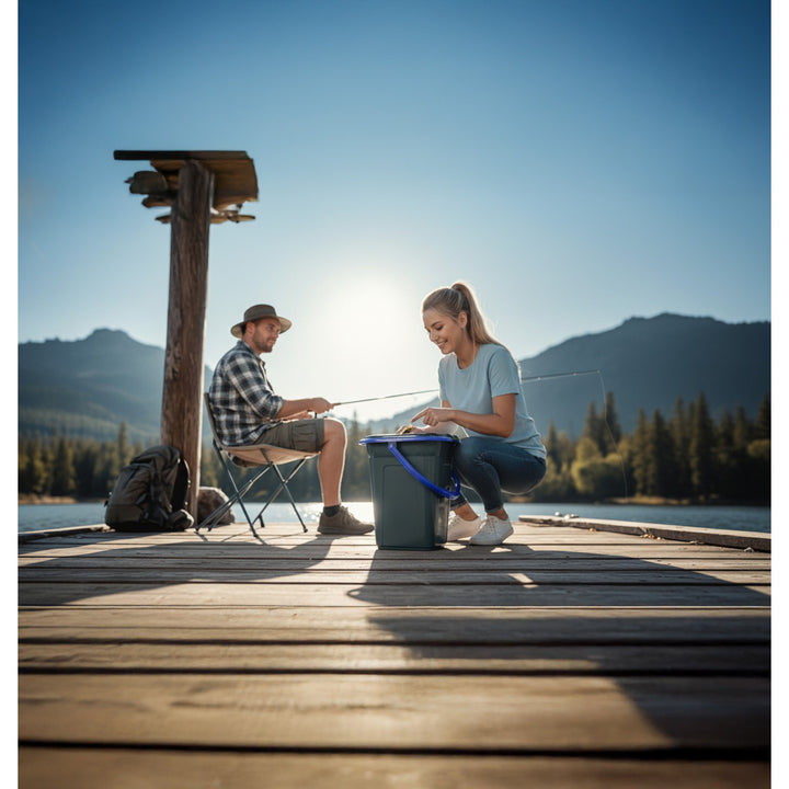 GreenBlue GB320BB Portable Travel Toilet Bucket 19L max. 120kg