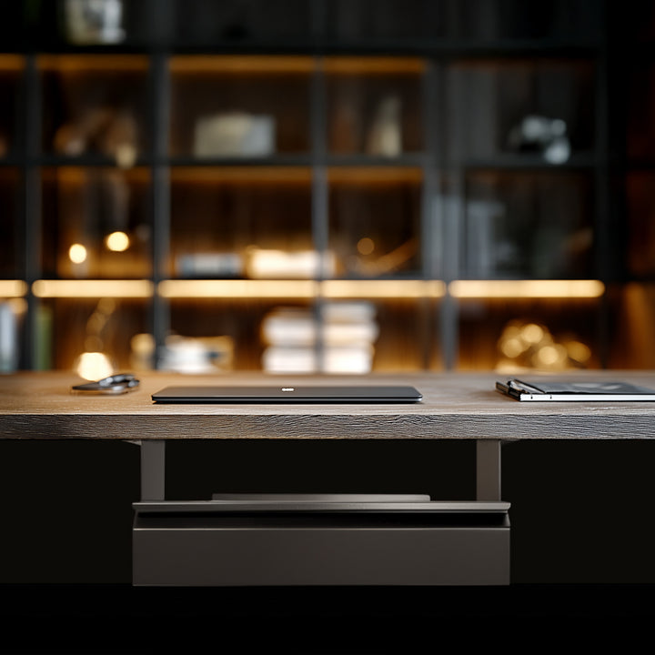 Maclean MC-875 Cassetto sotto scrivania in acciaio con ripiano fino a max. Cassetto pensile con base sotto il tavolo da 5 kg con organizer