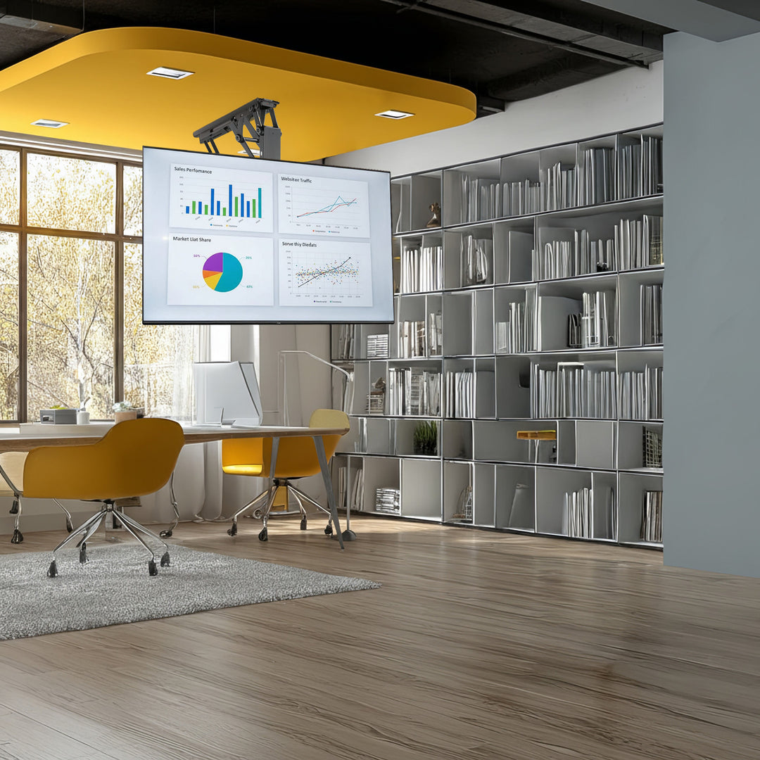 Maclean MC-880 Elektrische TV Bracket Houder Plafond Mount 32,70" Afstandsbediening VESA Universal 35kg