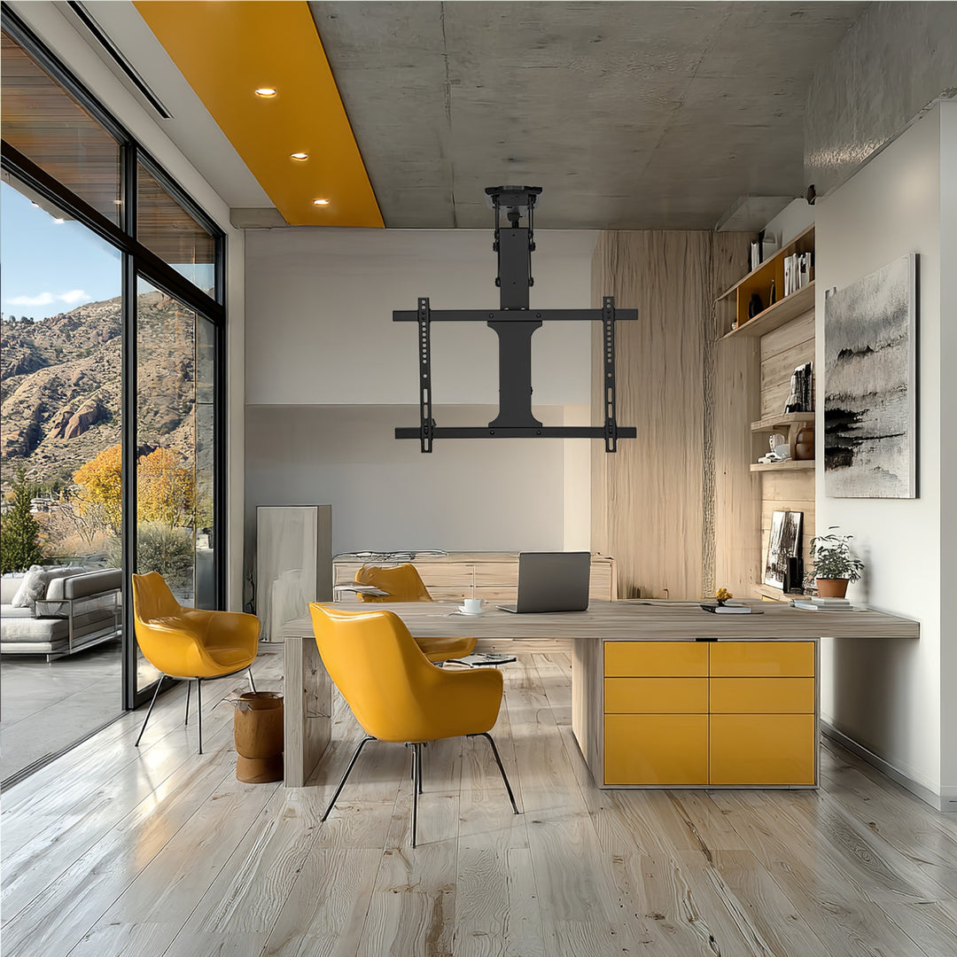 Maclean MC-880 Elektrische TV Bracket Houder Plafond Mount 32,70" Afstandsbediening VESA Universal 35kg