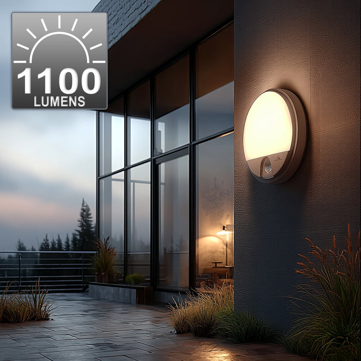 Maclean MCE291 W Wall LED Infrared Motion Sensor LED Wall Lamp Indoor Outdoor Lighting 15W Waterproof Dustproof