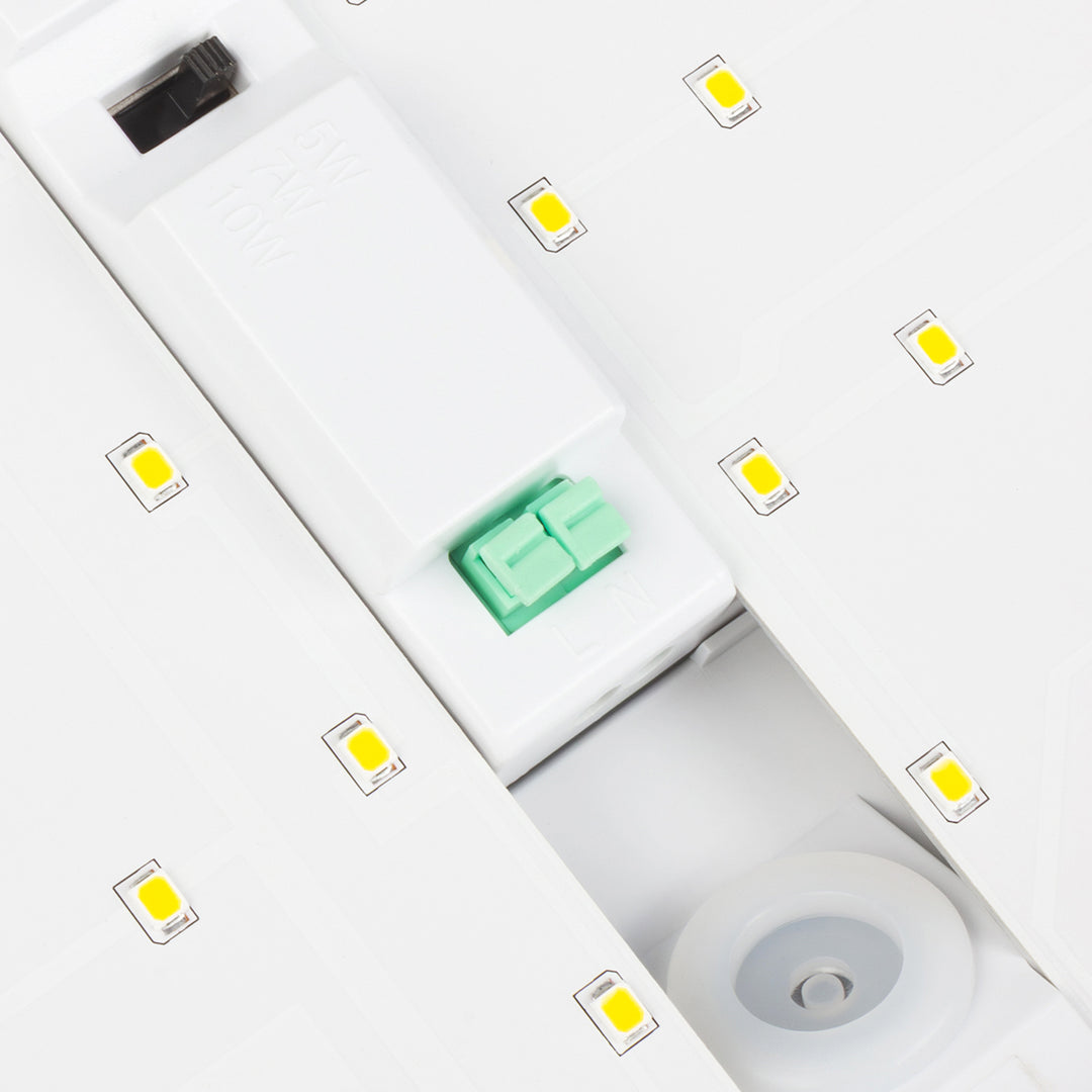 Maclean LED-Leuchte, Hausnummer, mit Dämmerungssensor, weiß, max. 10 W, IP65, neutralweiß (4000 K), max. 1000 lm, MCE292 W
