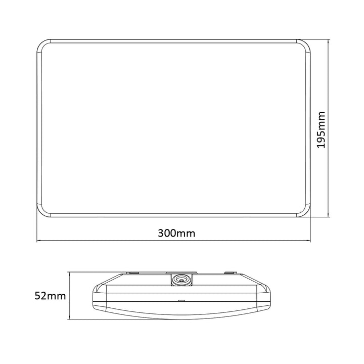 Lámpara LED con número de casa y sensor crepuscular 950lm 12W IP65 resistente a la radiación solar (a prueba de rayos UV) Maclean Energy MCE292 Wblanco