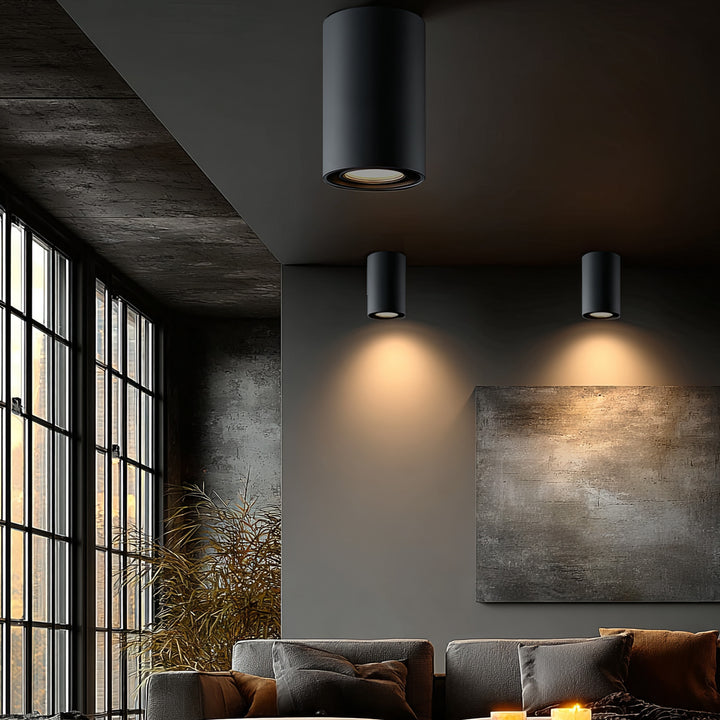 GU10 MCE422 B halogen spot mounted luminaire, 80x115mm, aluminum