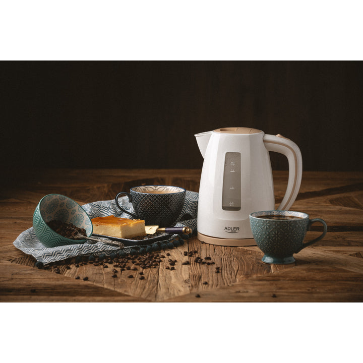 Plastic Electric Kettle, 1.7L, AD 1264, 2200W – Fast Boiling and Stylish Design