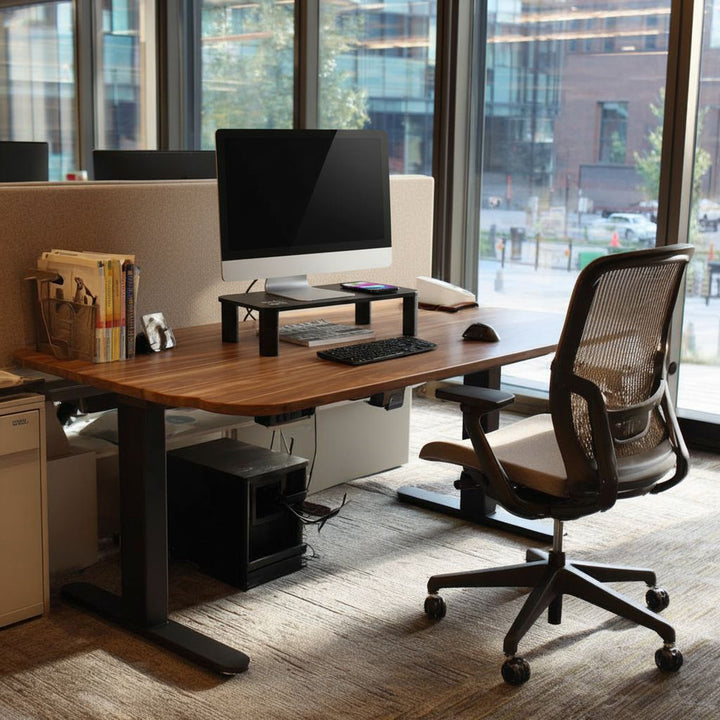 Ergo Office ER-415 Monitor Stand Shelf Wireless Qi Charging Adjustable 17" - 32" 20kg Induction Charger