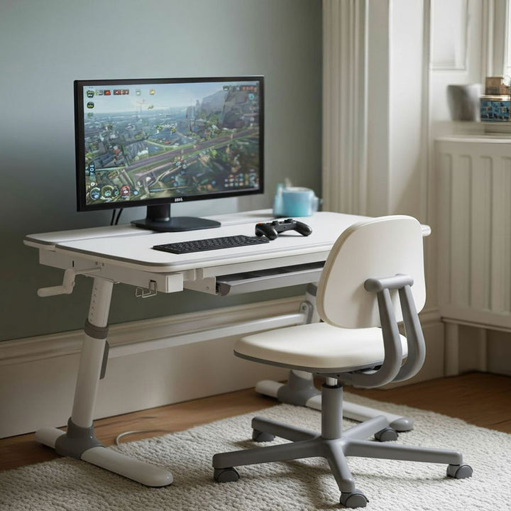 Ergo Office children ergonomic height adjustable desk, grey, max 100kg, ER-417 2cz