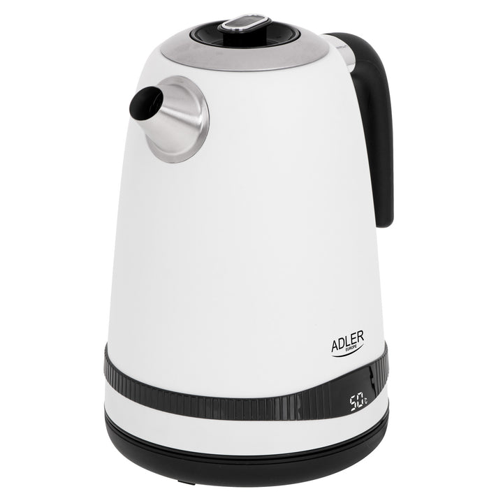 Adler electric kettle, cordless, LCD display, 2200W, 1.7L, AD 1295w
