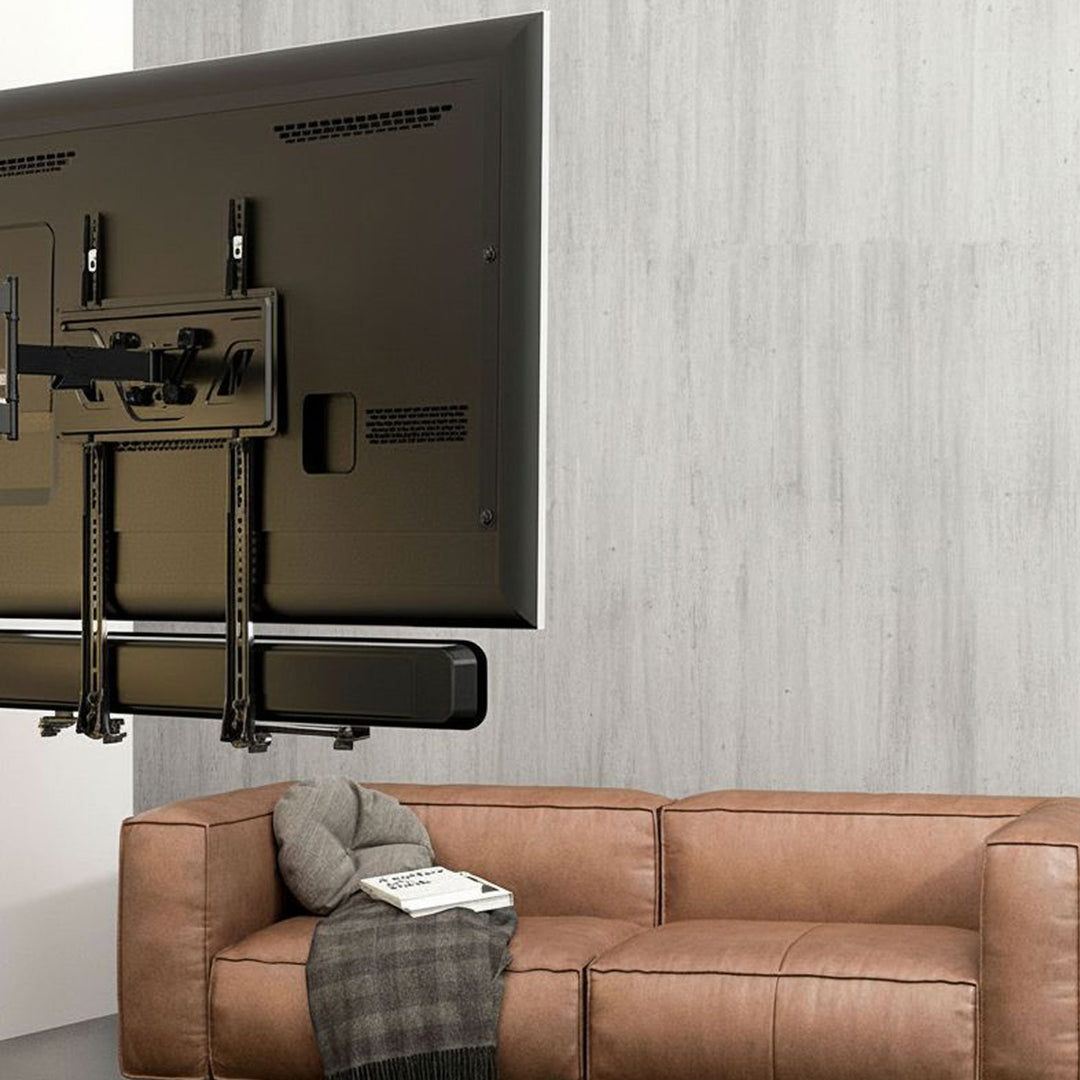 Soporte universal para barra de sonido de hasta 15 kg Soporte de altavoz para montaje bajo el televisor