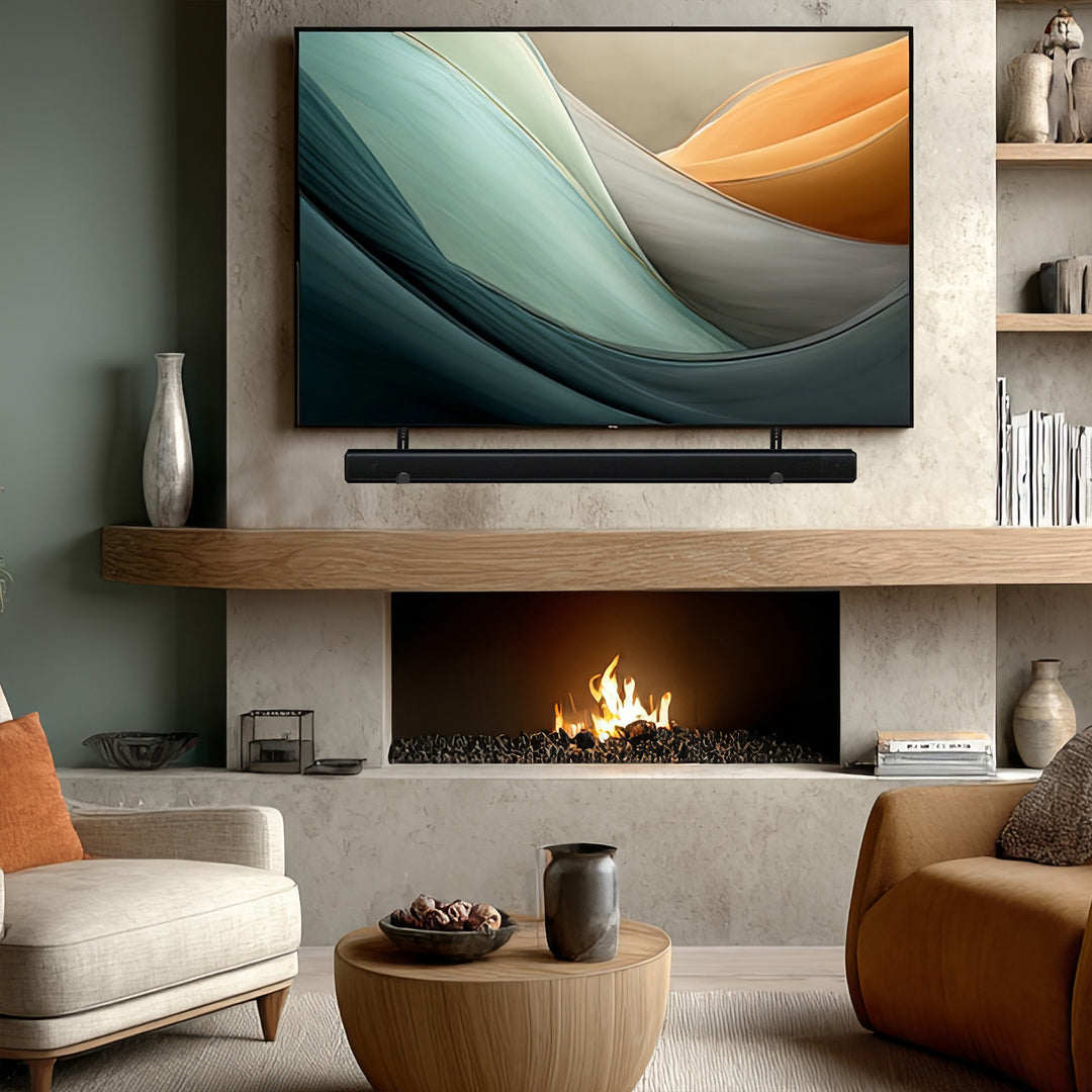 Soporte universal para barra de sonido de hasta 15 kg Soporte de altavoz para montaje bajo el televisor