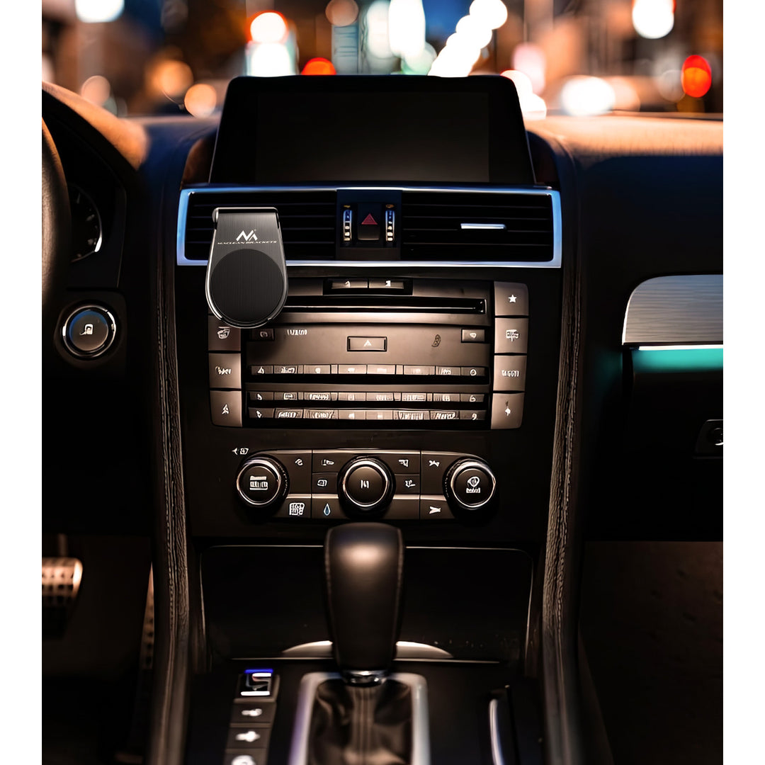 Support de téléphone de voiture Maclean, magnétique, universel, pour grille d'aération, matériau ABS, MC-326