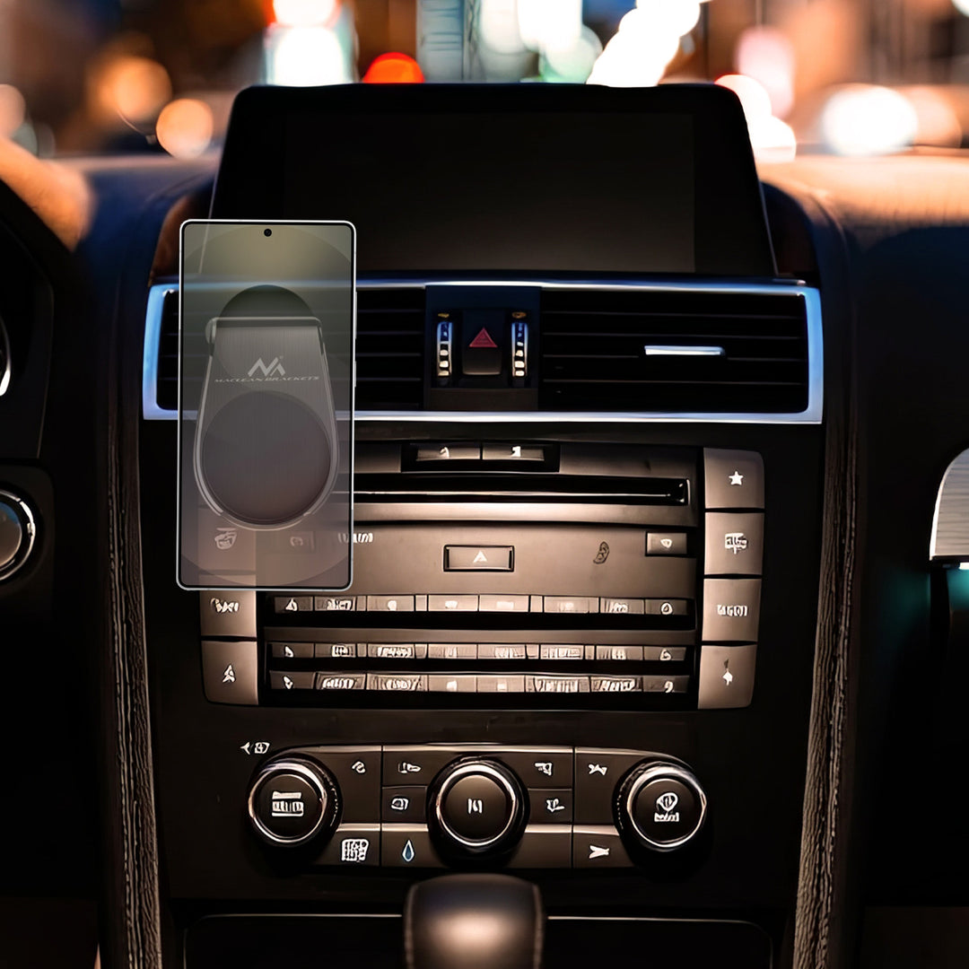 Support de téléphone de voiture Maclean, magnétique, universel, pour grille d'aération, matériau ABS, MC-326