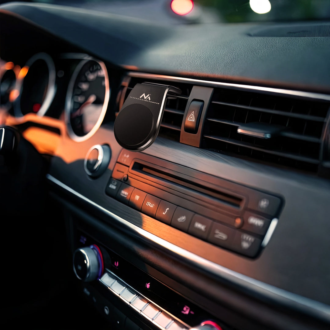 Support de téléphone de voiture Maclean, magnétique, universel, pour grille d'aération, matériau ABS, MC-326
