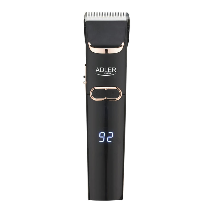 Adler hair clipper, LCD display, 40W, AD 2832