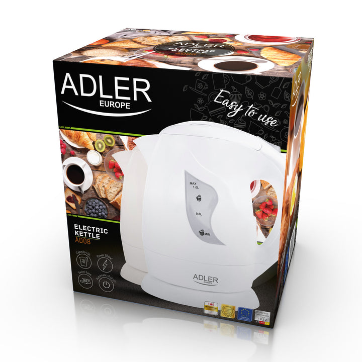 Adler cordless kettle, 850W, 1L, beige, AD 08 b