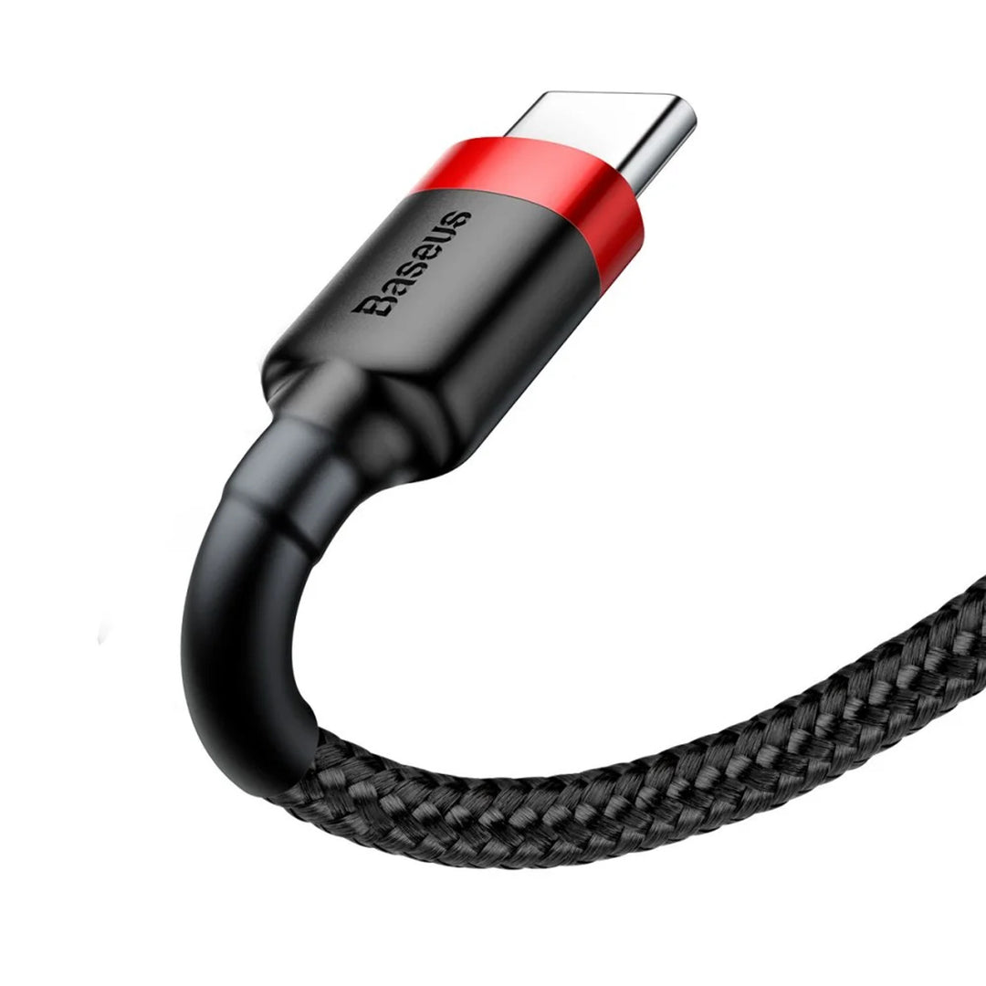 Enchufe USB A - Enchufe USB-C Cable Baseus 1m CATKLF-B91 Rojo+Negro
