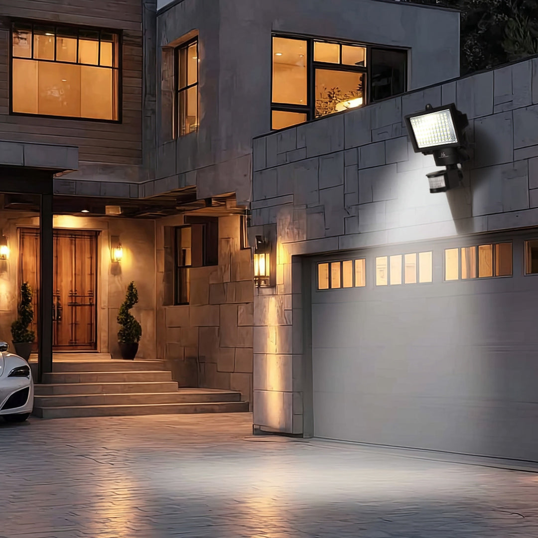 Maclean MCE442 Solar Lamp LED Spotlight Motion Sensor Floodlight Wall Mount Light Twilight IP44 6W 6000K