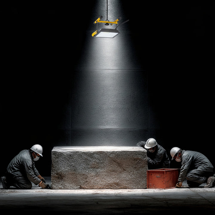 Support de sol pour projecteur à LED Maclean Trépied rotatif en acier (Pour MCE550 / MCE650)