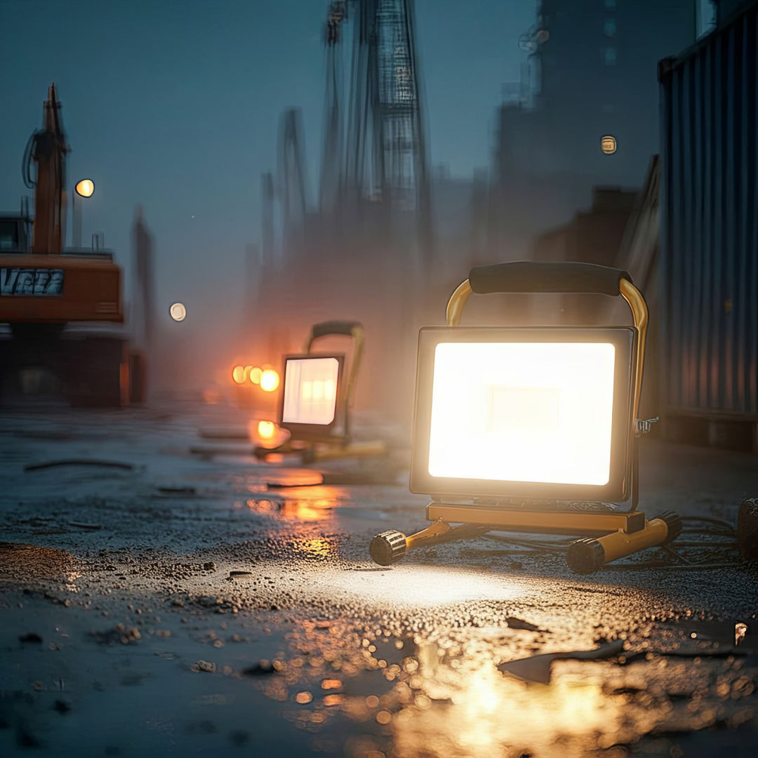 Support de sol pour projecteur à LED Maclean Trépied rotatif en acier (Pour MCE550 / MCE650)