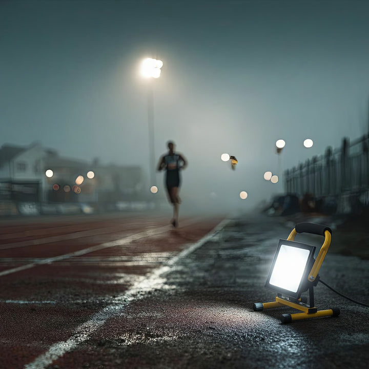 Bodentänder für LED-Scheinwerfer Arbeitsscheinwerfer Stativ Flutlicht Ständer Baustrahlerstativ Drehbar Stahl (Für MCE530 / MCE630)