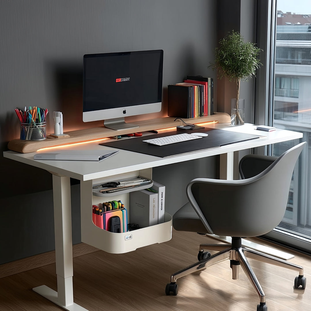 Schreibtisch-Organizer Untertisch Organizer für Büroutensilien Büro-Organizer Unterbau Büroablage bis 5kg