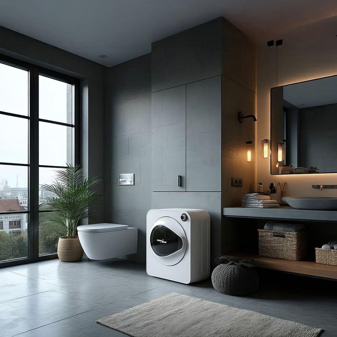 GreenBlue GB405 Tumble Dryer Electric Clothes 830W 3kg Mini Travel Vented Freestanding Wall Mount 5 Drying Programs