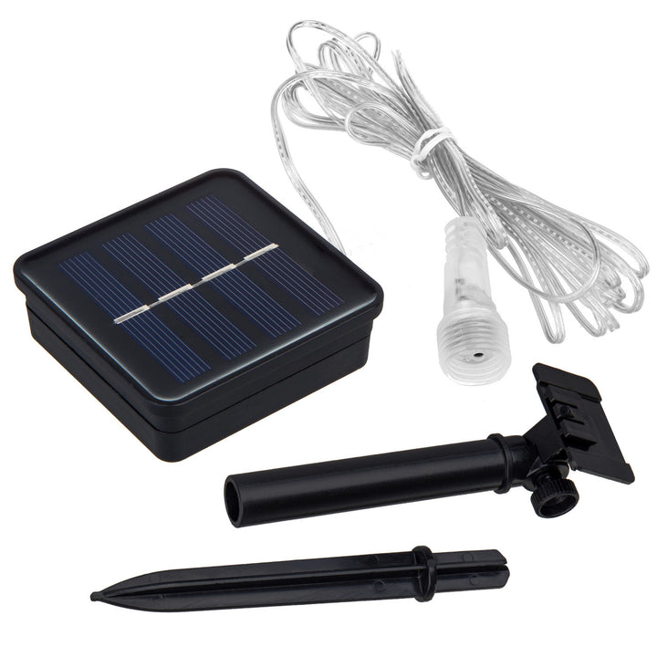 Maclean MCE411 LED Solar Fairy Lights String 144 LED RGB Battery IP44 Icicle Christmas Tree