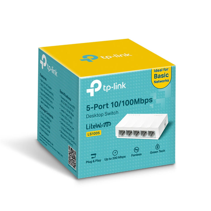 Conmutador LS1005 5 puertos Conmutador TP-Link 10/100 Mb/s