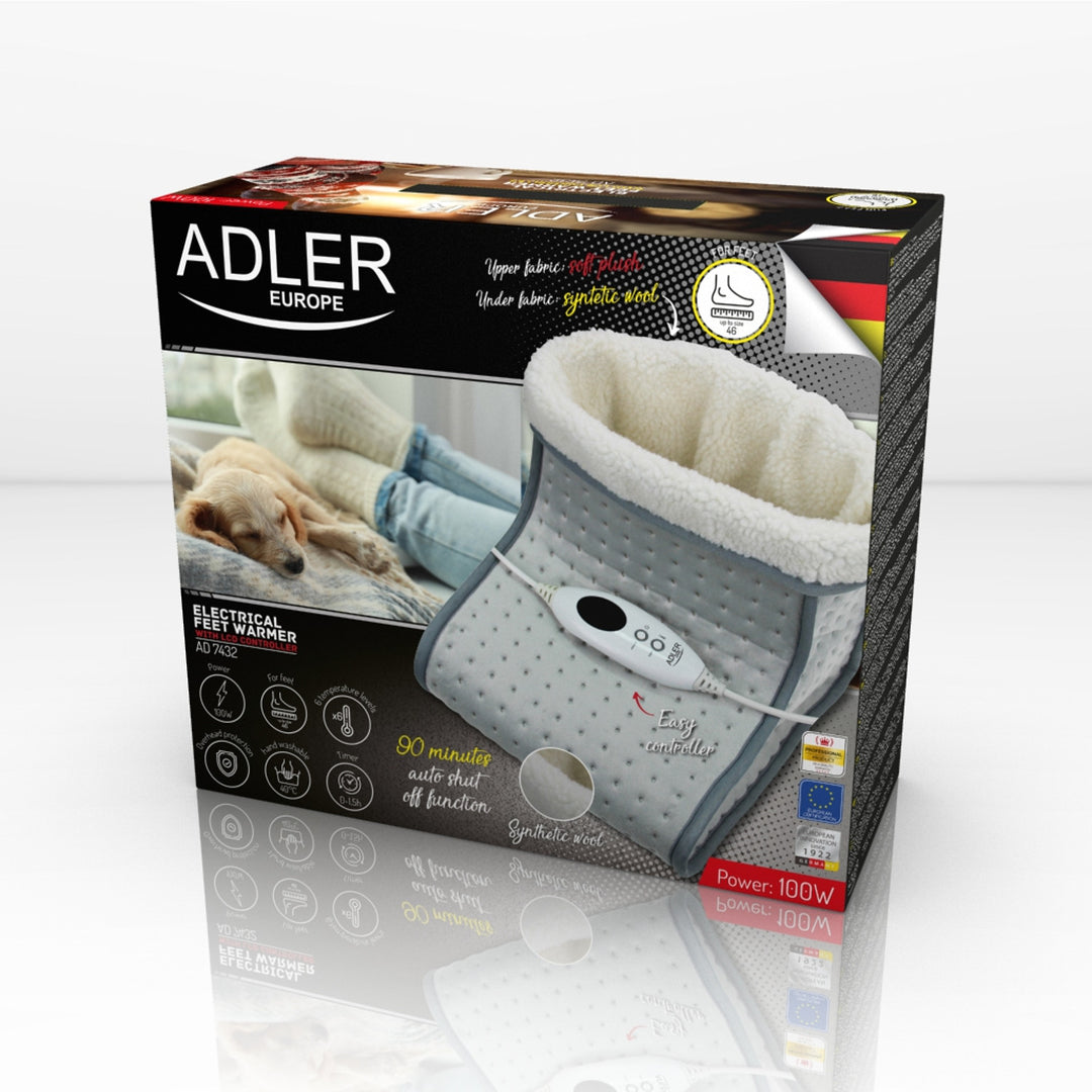 Electric foot warmer with LCD remote control Adler AD 7432