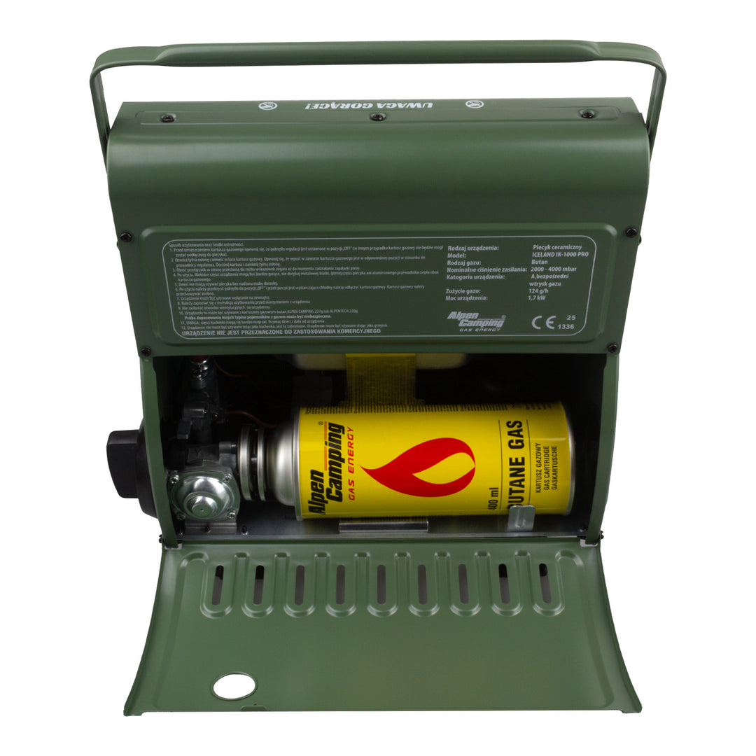 Alpen Camping Icelan 2in1 Gas Stove &amp; Heater Oven Function Portable Camping Hiking Heating Cooking 124g/h