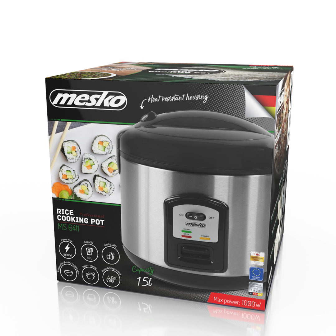 Cuiseur de riz Mesko MS 6411 - cuit le riz et le garde au chaud