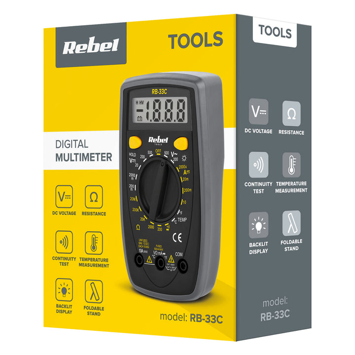 Rebel RB-33C High-Precision Digital Multimeter