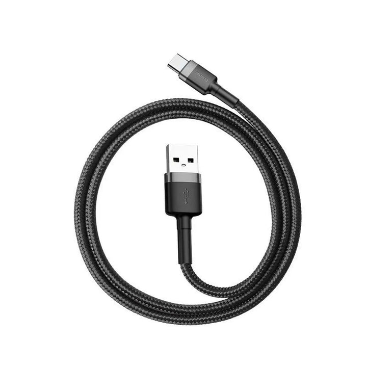 Baseus Quick Charge  Conector USB A - Conector USB-C 1m CATKLF-BG1 Cable Negro
