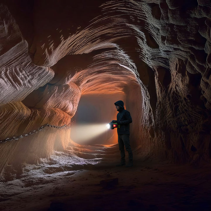 LED 3in1 Taschenlampe Wiederaufladbare Taschenlampe für Camping Outdoor USB Powerbank Funktion 3 Leuchtmodi 5W XM-L-T6 Kaltweiß 6500K 3.7V 3x18650 4500mAh IP65