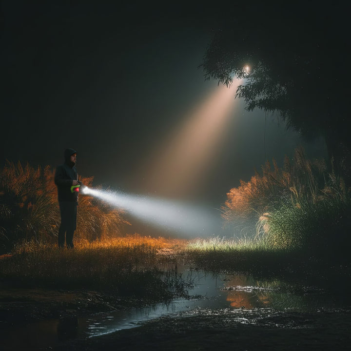 LED 3in1 Taschenlampe Wiederaufladbare Taschenlampe für Camping Outdoor USB Powerbank Funktion 3 Leuchtmodi 5W XM-L-T6 Kaltweiß 6500K 3.7V 3x18650 4500mAh IP65