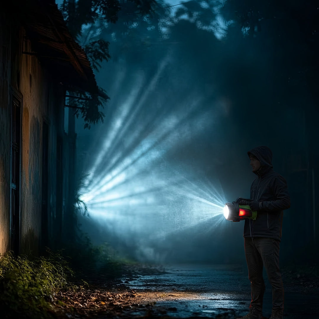 LED 3in1 Taschenlampe Wiederaufladbare Taschenlampe für Camping Outdoor USB Powerbank Funktion 3 Leuchtmodi 5W XM-L-T6 Kaltweiß 6500K 3.7V 3x18650 4500mAh IP65