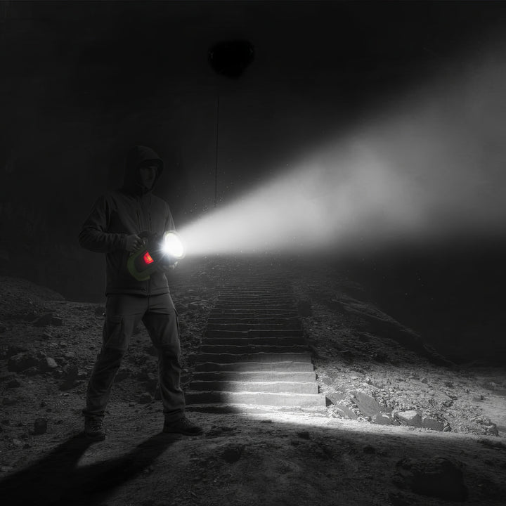 LED 3in1 Taschenlampe Wiederaufladbare Taschenlampe für Camping Outdoor USB Powerbank Funktion 3 Leuchtmodi 5W XM-L-T6 Kaltweiß 6500K 3.7V 3x18650 4500mAh IP65