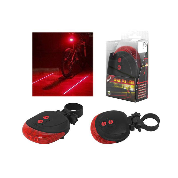 LTC LXRO03 1W IPX20 LED Rear Bicycle Lamp with Laser Backlight for Bike Red Taillight