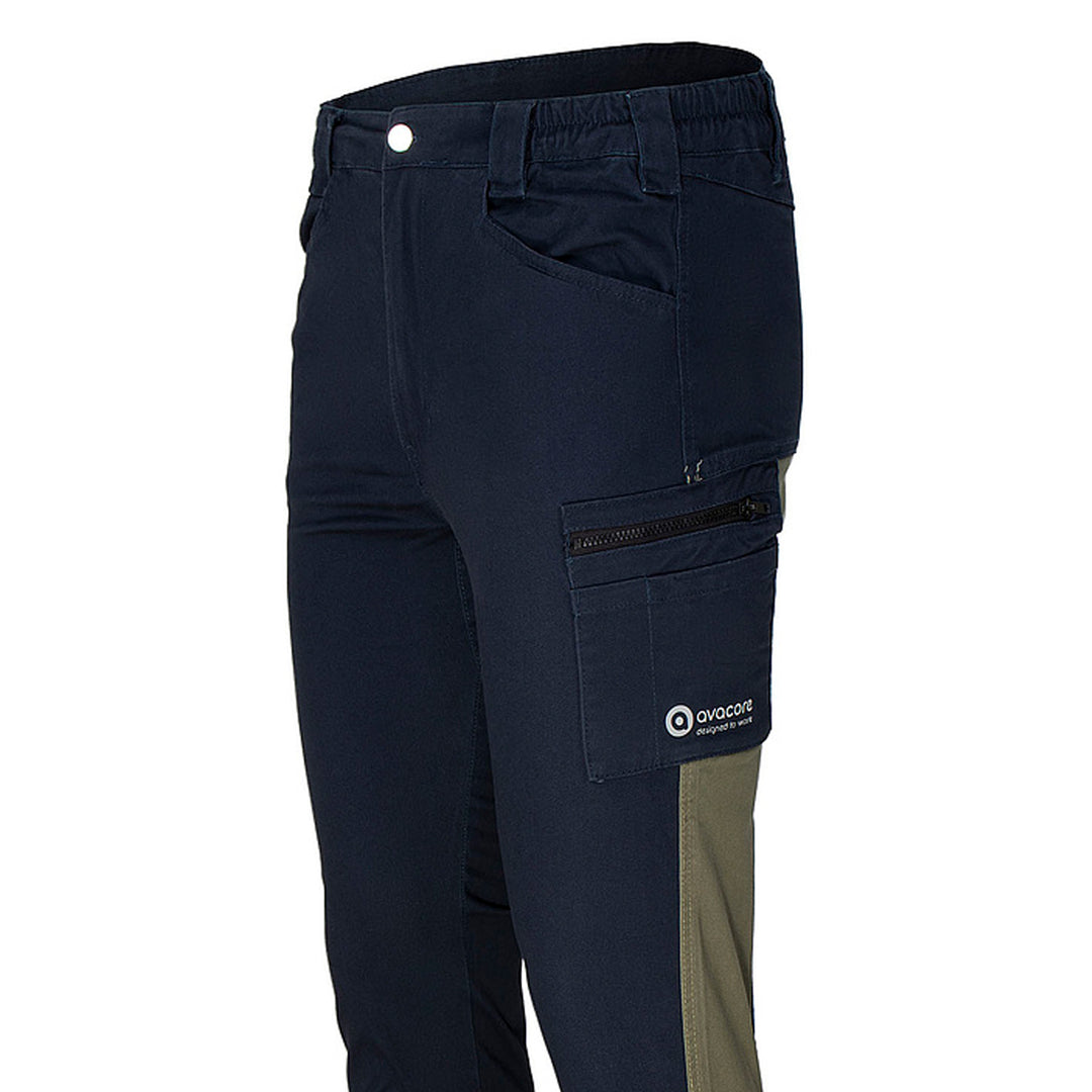 Tubbos Work Pants for Belt in Navy Blue-Olive, Size 52 – Durable and Functional Workwear with a Modern Design for Enhanced Comfort and Utility