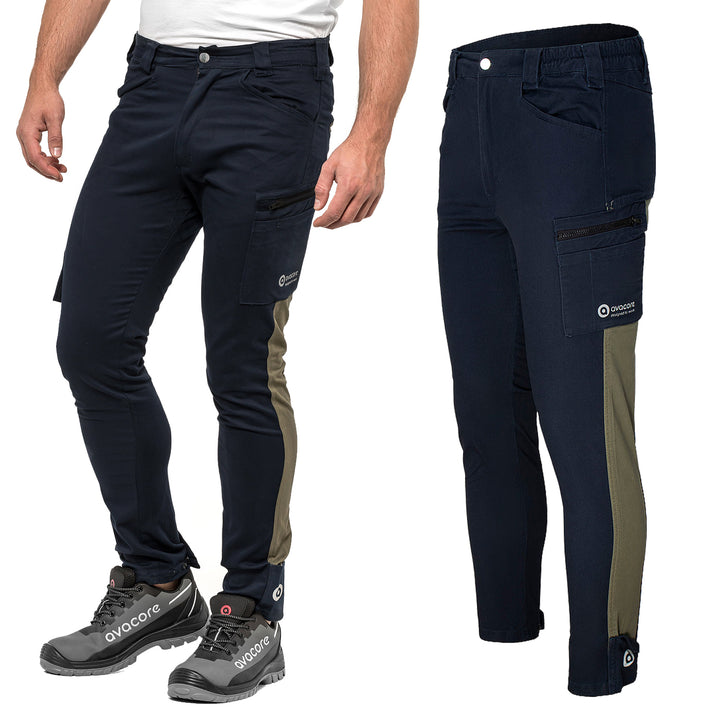 Pantalon de taille TUBBOS en bleu marine/olive, taille 62