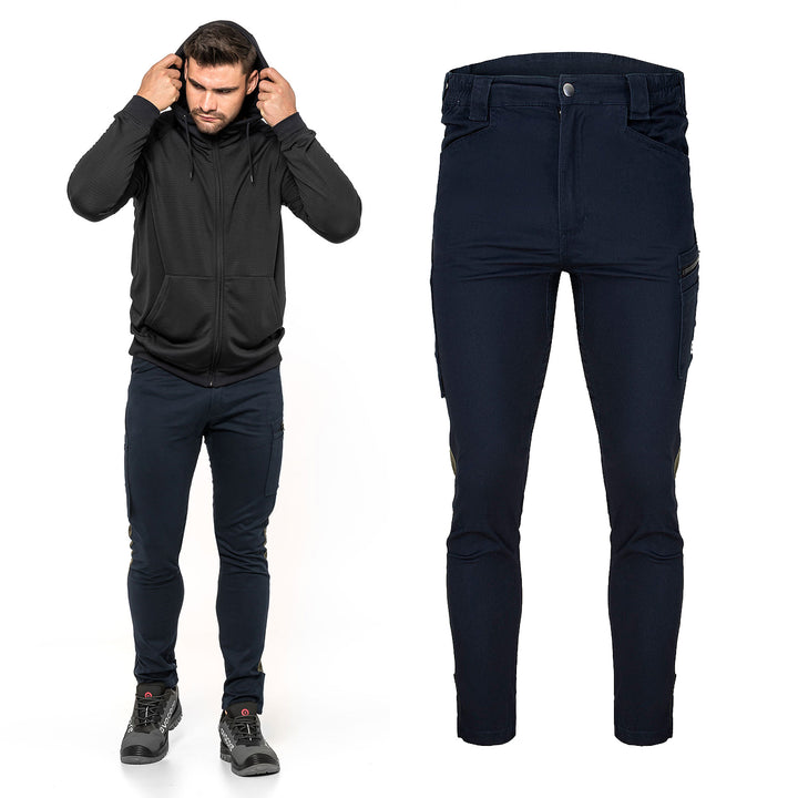 Pantalon de taille TUBBOS en bleu marine/olive, taille 62