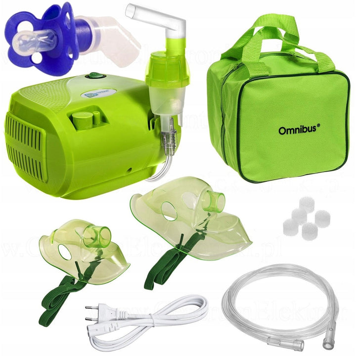 Omnibus nebulizer inhaler BR-CN116B green + pacifier