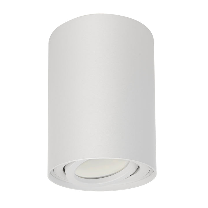 Maclean round plafond white MCE422 + LED bulb GU10 5W 4000K