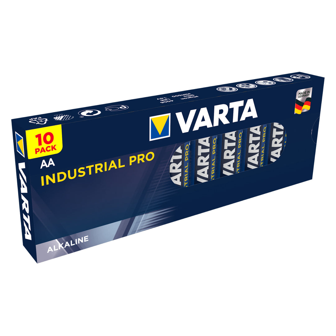 Varta Industrial AA AAA 20-piece alkaline battery set.