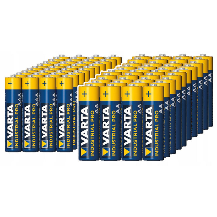 Varta Industrial AAA AA alkaline batteries 80 pieces