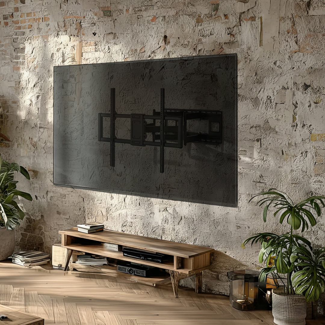 Maclean MC-482 TV Wall Mount Bracket for 60-120" Flat & Curved TVs up to 120kg Max. VESA 900x600 Swivel, Tilt and Rotate, Universal TV Mount TV Bracket