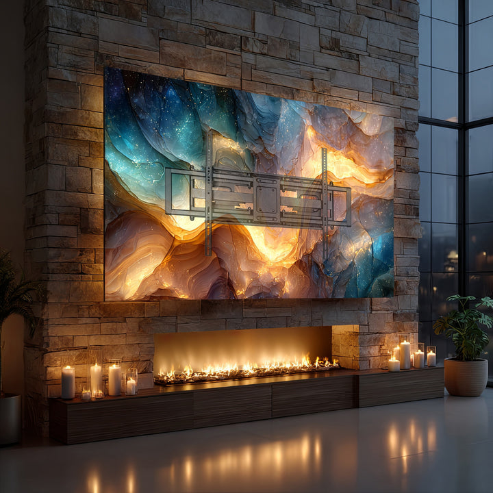 Maclean MC-482 TV Wall Mount Bracket for 60-120" Flat & Curved TVs up to 120kg Max. VESA 900x600 Swivel, Tilt and Rotate, Universal TV Mount TV Bracket