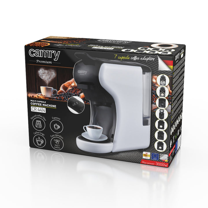 Camry pressure coffee maker, pressure, multi - capsule, 19 bar, CR 4414